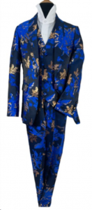 BOYS 5PC. SUIT (BLACK-ROYAL BLUE) 2121246